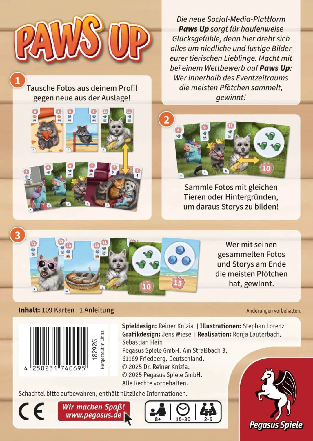 Paws Up (DE) - Pegasus Spiele - Board Games