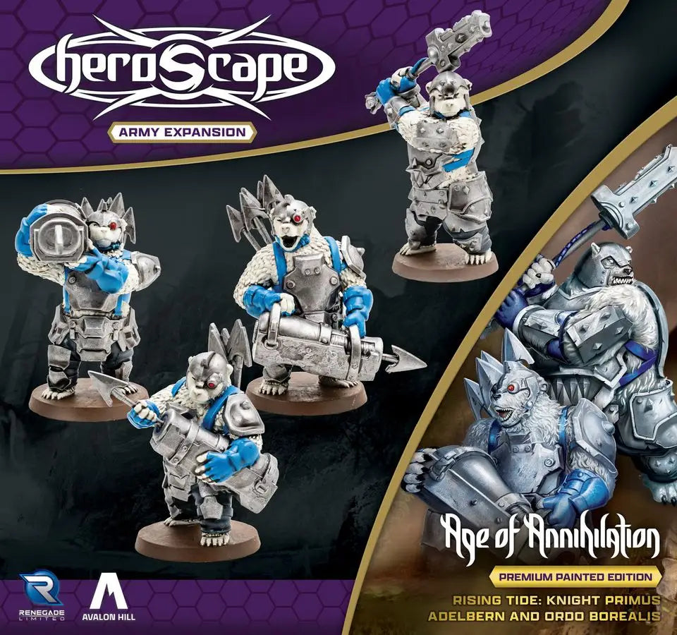 HeroScape: Rising Tide - Army Expansion - Knight Primus Adelbern & Ordo Borealis (EN) - Renegade Game Studios