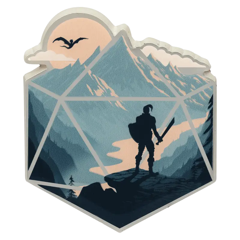 Pin: The d20 Champion - Glassstaff - Accessories