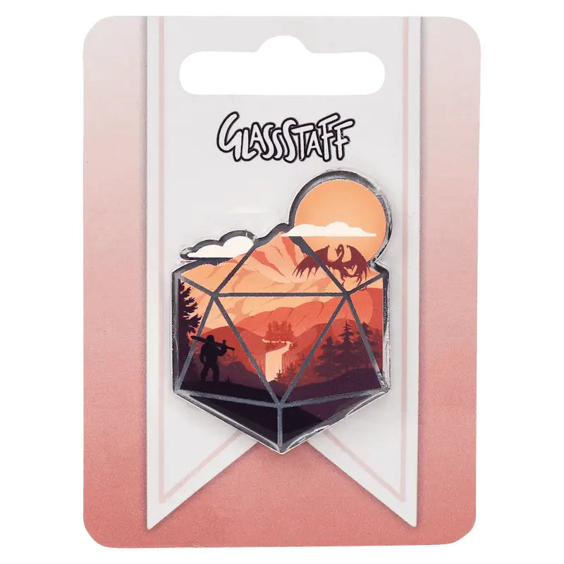 Pin: The d20 Hero - Glassstaff - Accessories