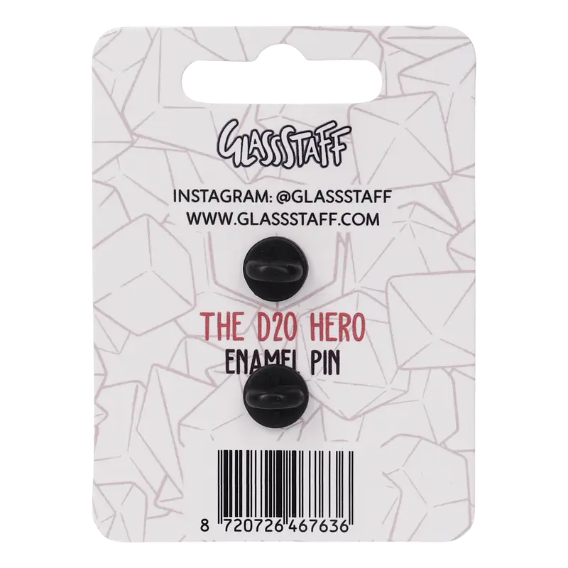 Pin: The d20 Hero - Glassstaff - Accessories