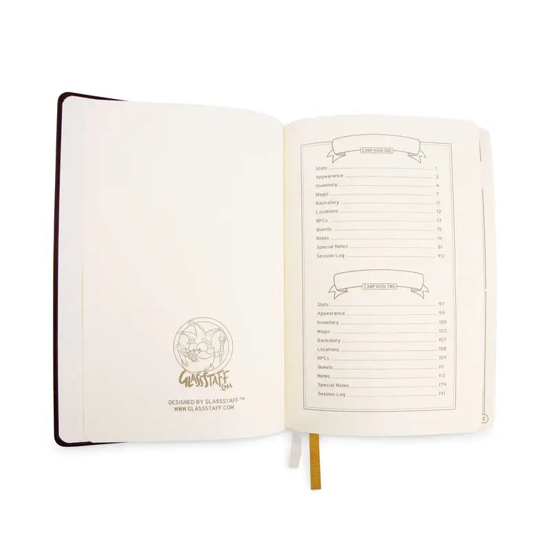 Player Journal: D&D - 5e - Brown - Glassstaff - Accessories