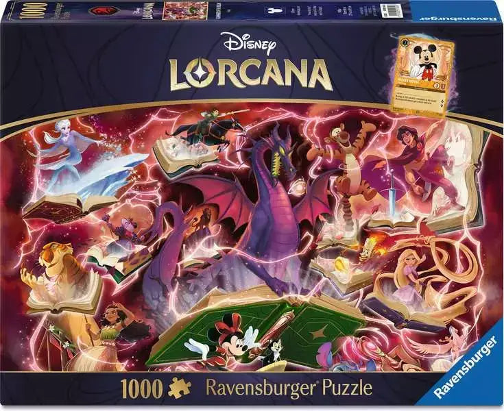 Puzzle: Disney Lorcana - Glimmers of the Realm - Ruby (1’000) - Ravensburger - Puzzle