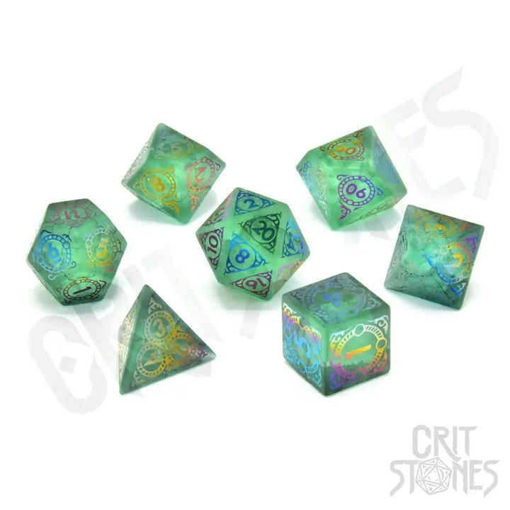 RPG Dice Set: Glass - Oracle’s Oath - Glassstaff - Accessories