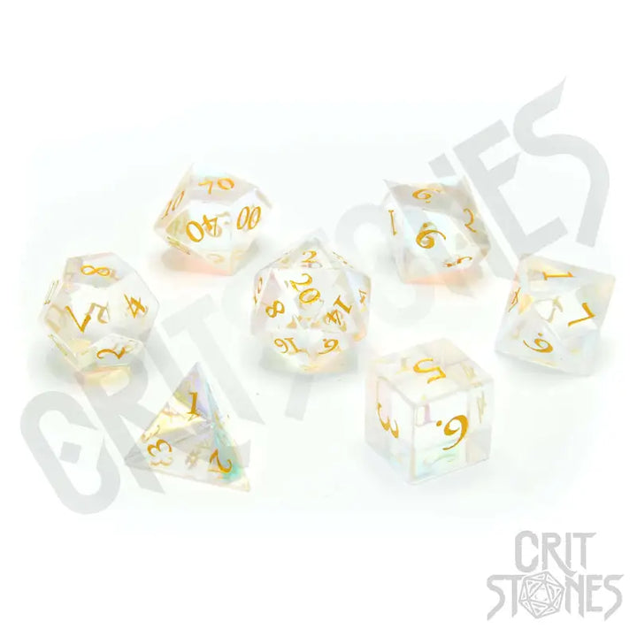RPG Dice Set: Glass - Prismatic Fantastic - Glassstaff - Accessories