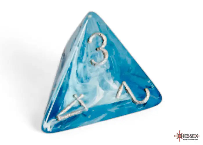 RPG Dice Set: Luminary - Polyhedral - Sky/Silver (7) - Chessex - Accessories