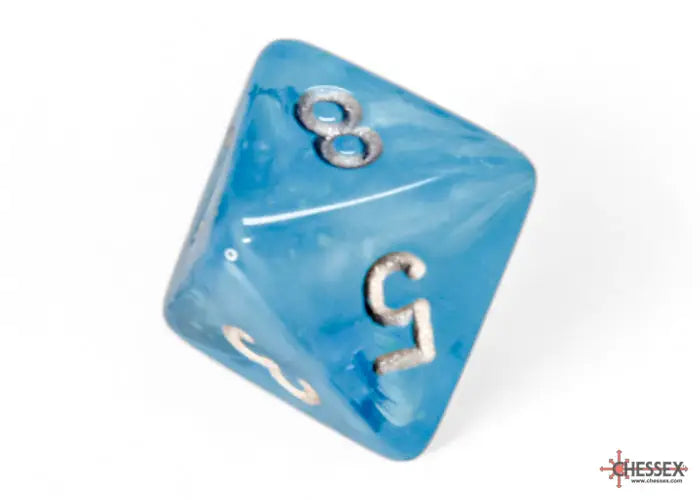 RPG Dice Set: Luminary - Polyhedral - Sky/Silver (7) - Chessex - Accessories
