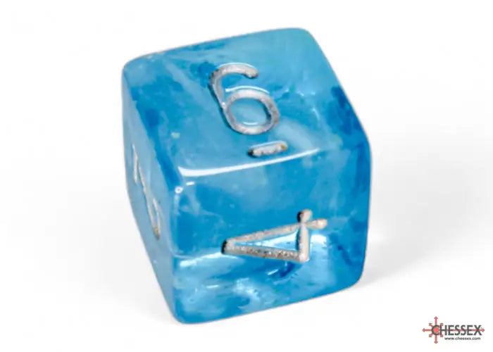 RPG Dice Set: Luminary - Polyhedral - Sky/Silver (7) - Chessex - Accessories