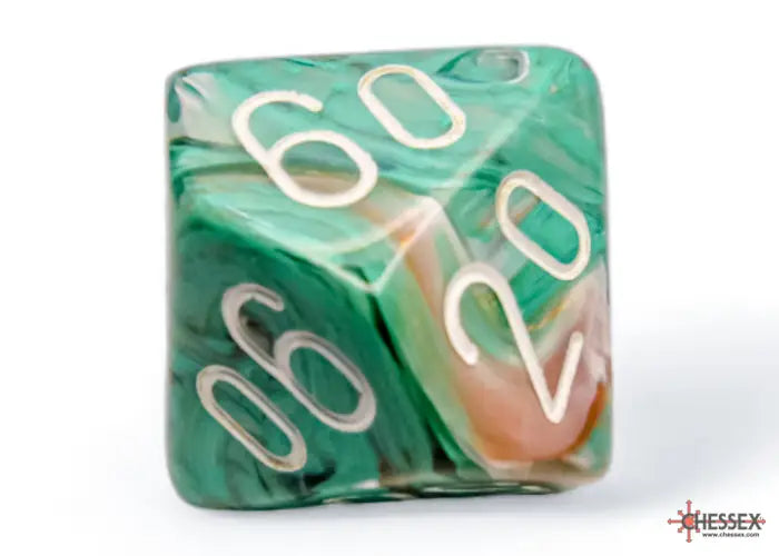 RPG Dice Set: Marble - Polyhedral - Oxi-Copper/White (7) - Chessex - Accessories