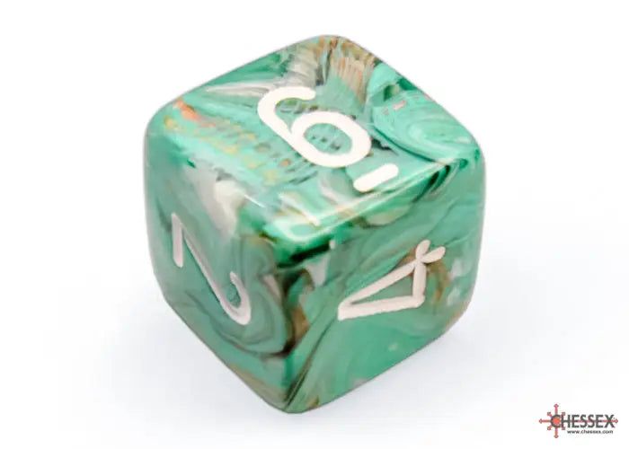 RPG Dice Set: Marble - Polyhedral - Oxi-Copper/White (7) - Chessex - Accessories