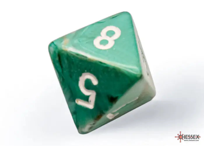 RPG Dice Set: Marble - Polyhedral - Oxi-Copper/White (7) - Chessex - Accessories