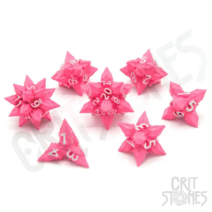 RPG Dice Set: Metal - Blossom Bane - Glassstaff - Accessories