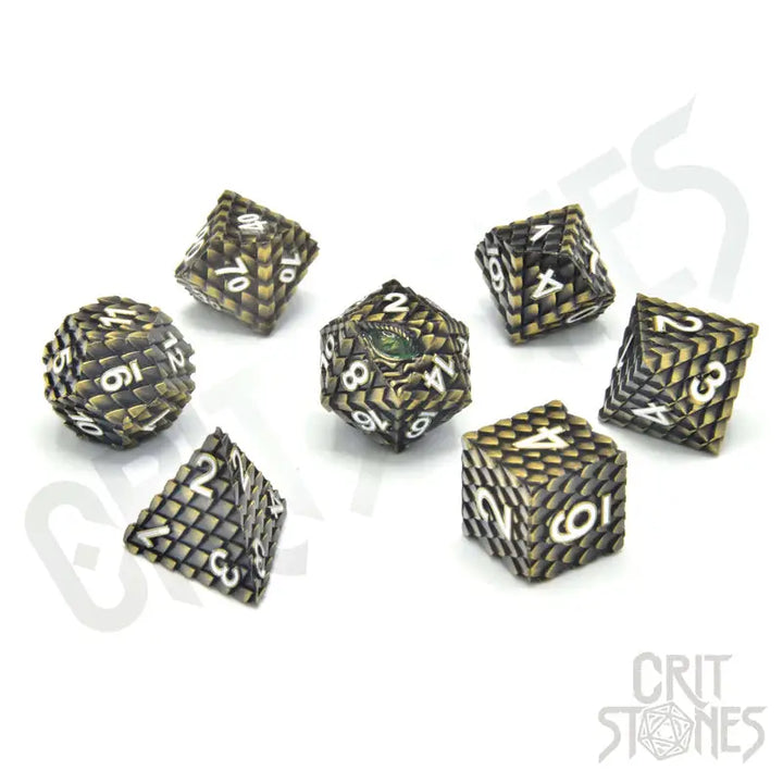 RPG Dice Set: Metal - Drudaxizius - Glassstaff - Accessories