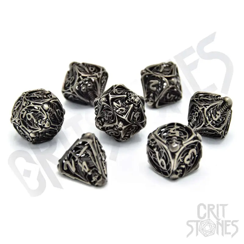 RPG Dice Set: Metal - Hollow - Soulreaper - Glassstaff - Accessories