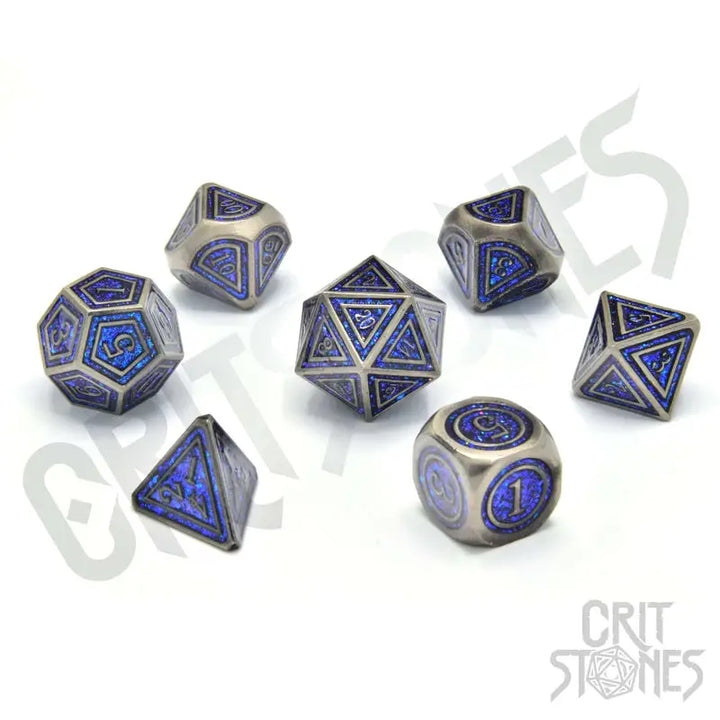 RPG Dice Set: Metal - Paladin’s Pledge - Glassstaff - Accessories
