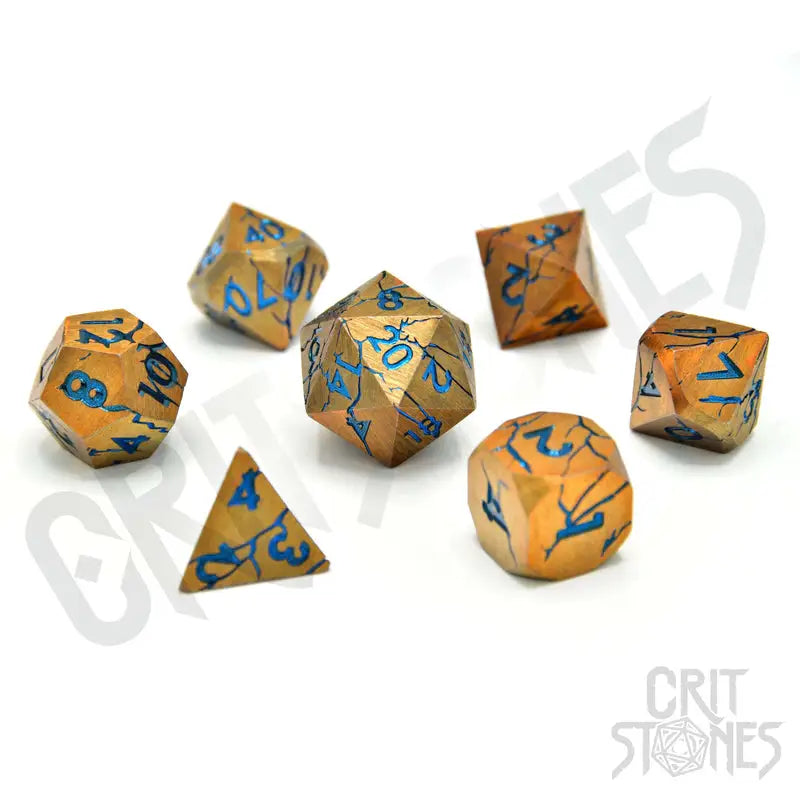 RPG Dice Set: Metal - Sundered Spells - Glassstaff - Accessories