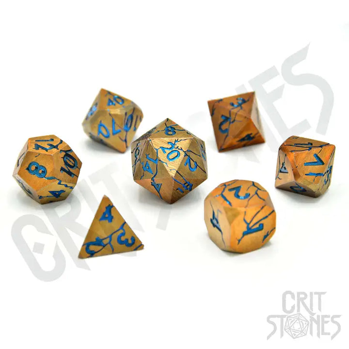 RPG Dice Set: Metal - Sundered Spells - Glassstaff - Accessories
