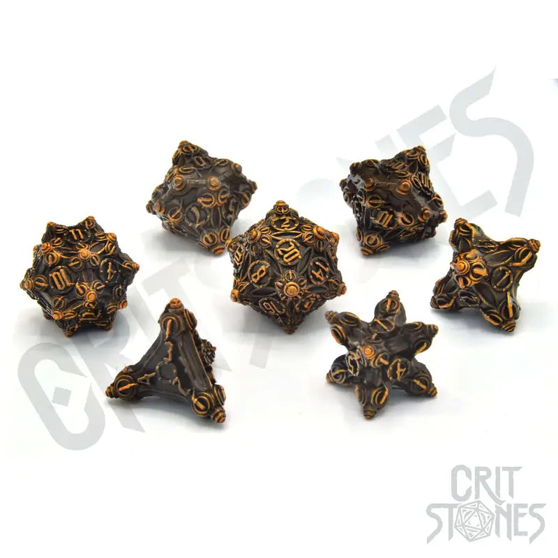 RPG Dice Set: Metal - Tinkers Trove - Glassstaff - Accessories