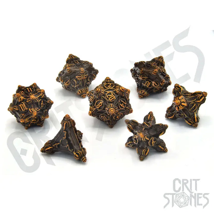 RPG Dice Set: Metal - Tinkers Trove - Glassstaff - Accessories
