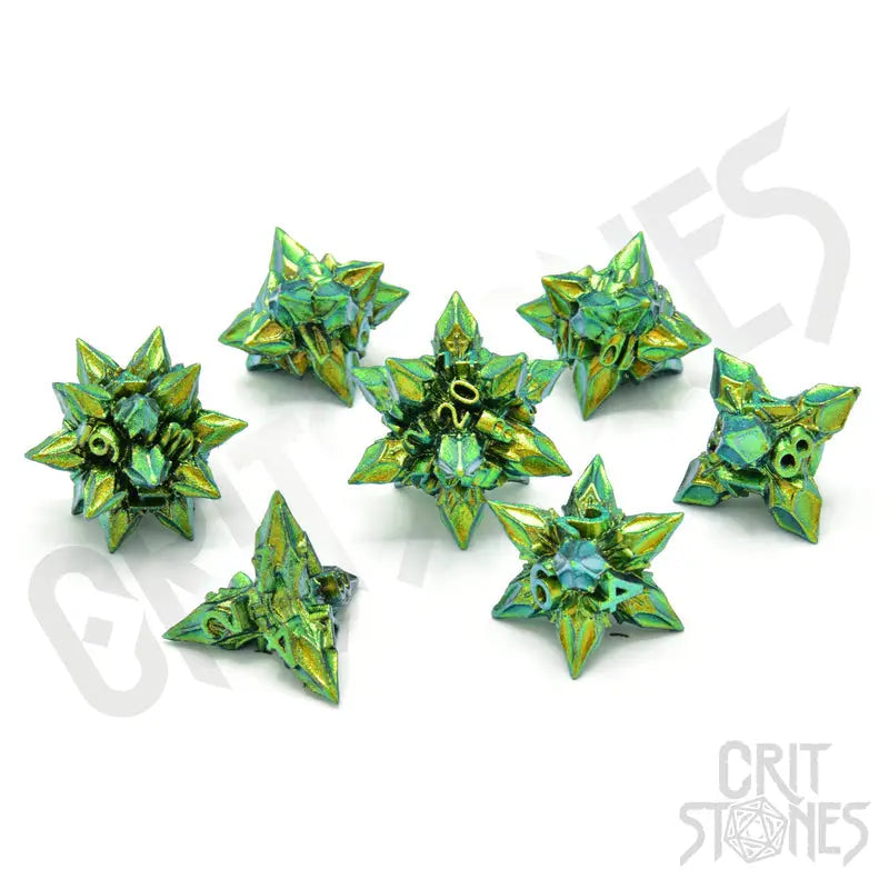 RPG Dice Set: Metal - Unholy Bane - Glassstaff - Accessories