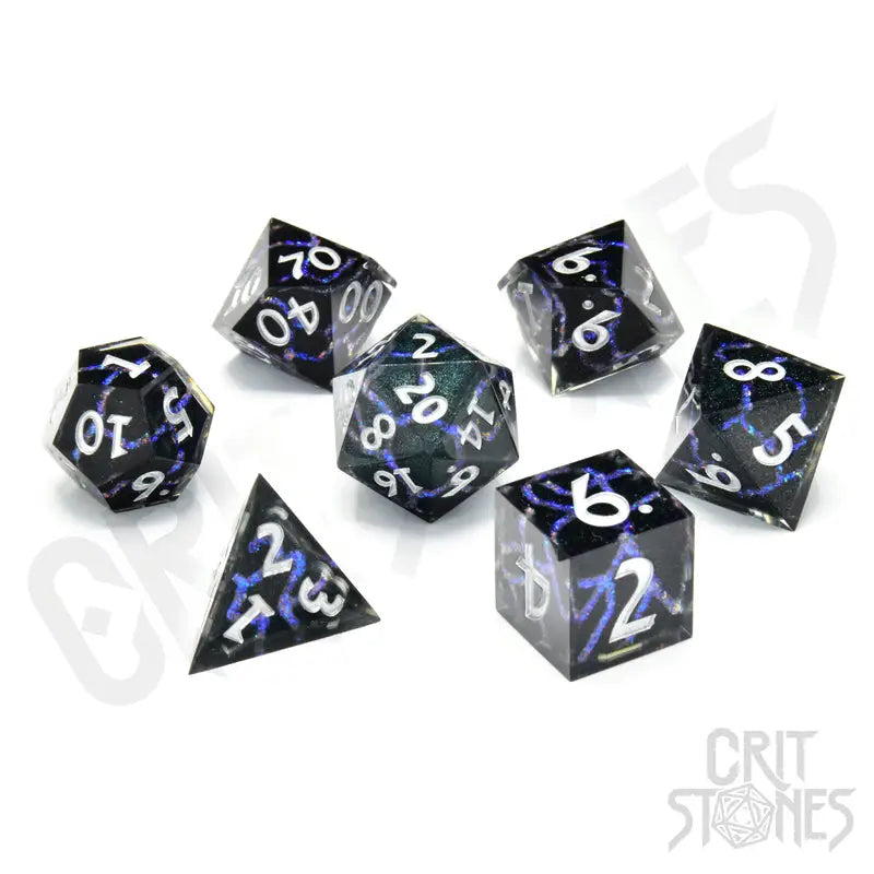 RPG Dice Set: Resin - Sharp Edge - Divine Within - Glassstaff - Accessories