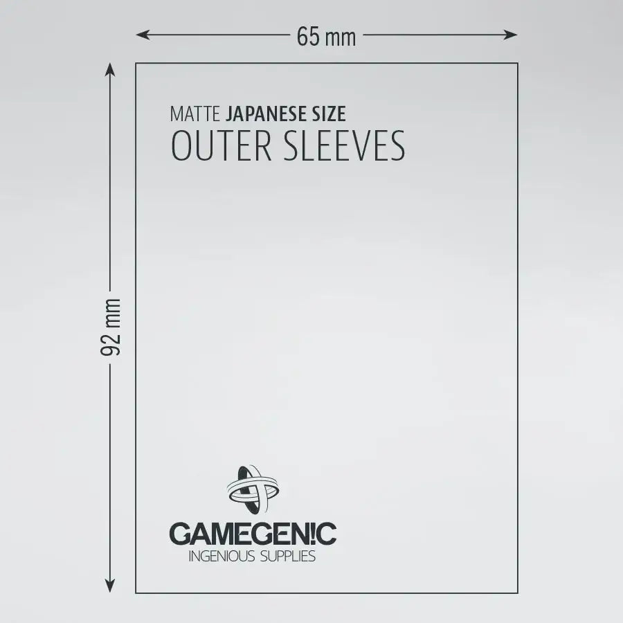 Sleeves: Outer - Matte - Japanese - Clear (60) - Gamegenic - Accessories