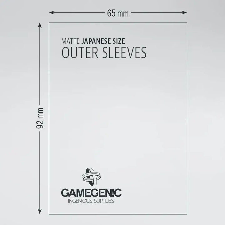 Sleeves: Outer - Matte - Japanese - Clear (60) - Gamegenic - Accessories