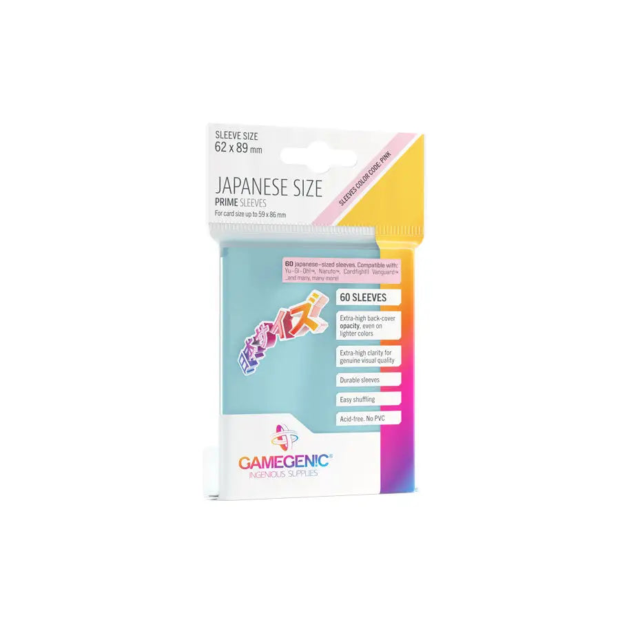 Sleeves: Prime - Japanese - Clear (60) - Gamegenic - Accessories