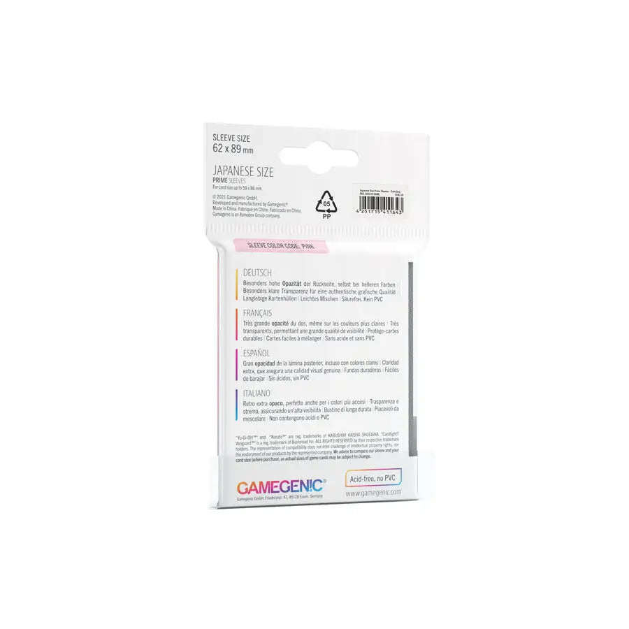 Sleeves: Prime - Japanese - Dark Gray (60) - Gamegenic - Accessories