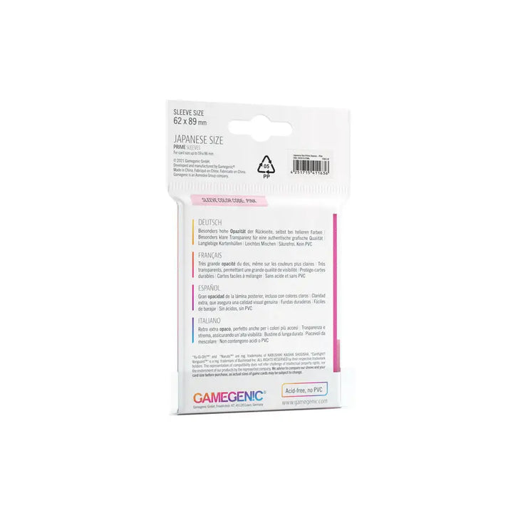 Sleeves: Prime - Japanese - Lime (60) - Gamegenic - Accessories