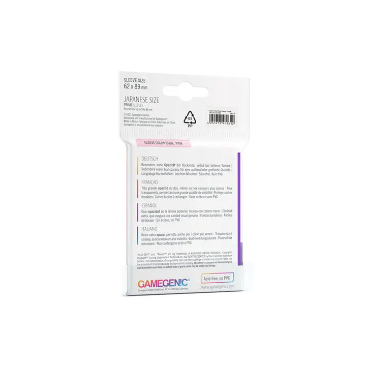 Sleeves: Prime - Japanese - Purple (60) - Gamegenic - Accessories