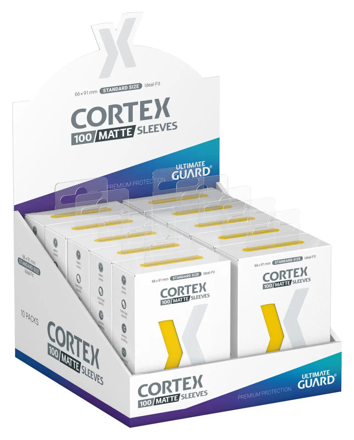 Sleeves: Ultimate Guard - Cortex - Matte - Yellow (100) - Ultimate Guard - Accessories