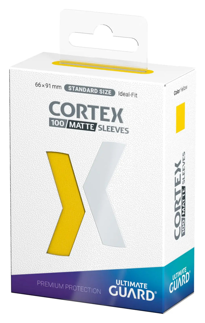 Sleeves: Ultimate Guard - Cortex - Matte - Yellow (100) - Ultimate Guard - Accessories