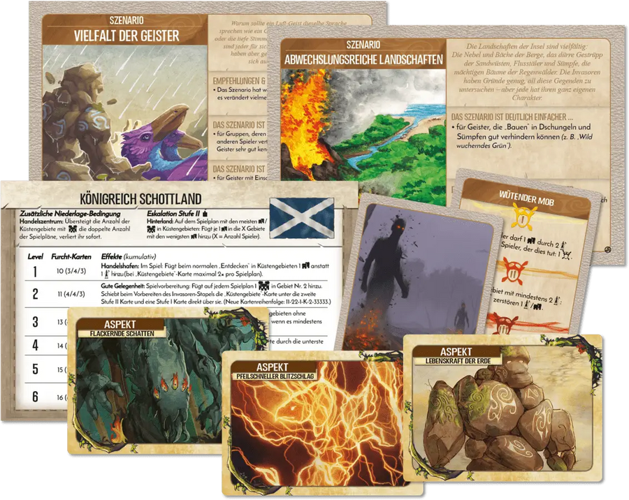 Spirit Island: Nation Schottland Szenarien und Kartenerweiterung (DE) - Pegasus Spiele - Board Games
