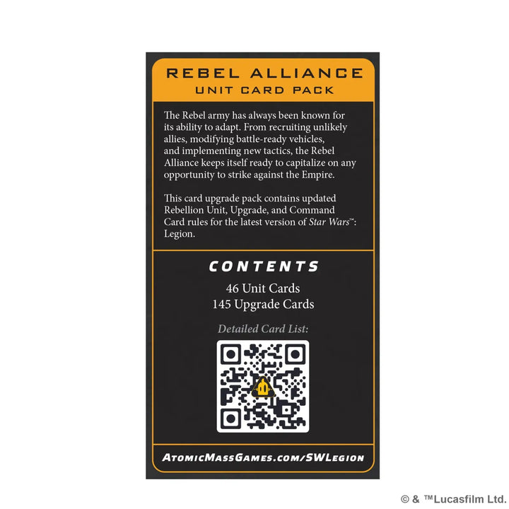 Star Wars: Legion - Card Pack - Rebellion (EN) - Atomic Mass Games - Miniature Games