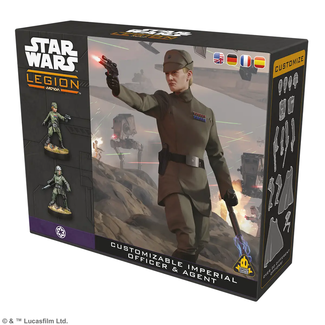 Star Wars: Legion - Customizable - Imperial Officer & Agent (EN/DE/ES/FR) - Atomic Mass Games - Miniature Games