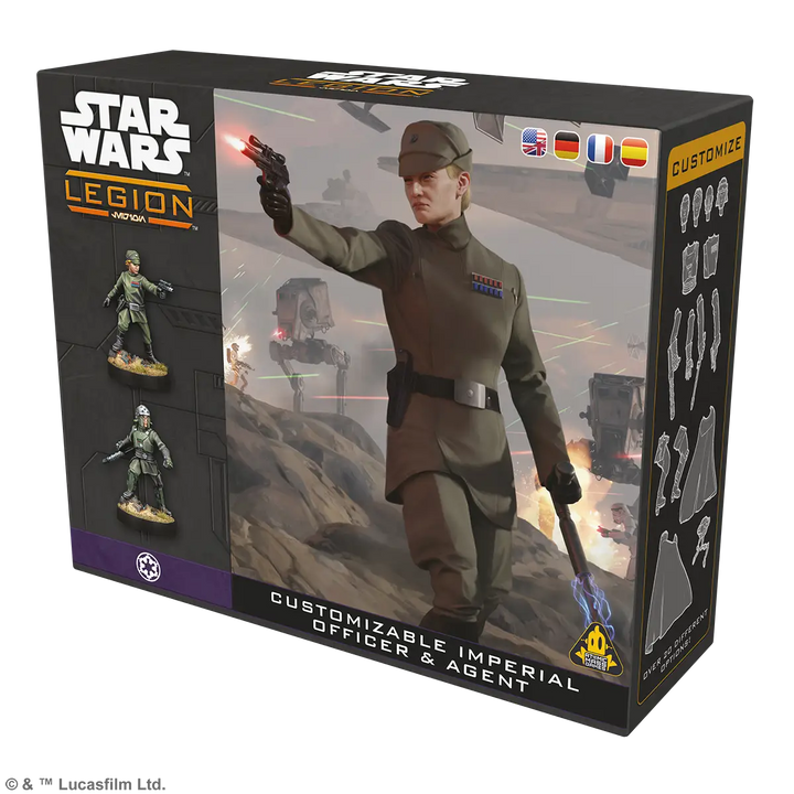 Star Wars: Legion - Customizable - Imperial Officer & Agent (EN/DE/ES/FR) - Atomic Mass Games - Miniature Games