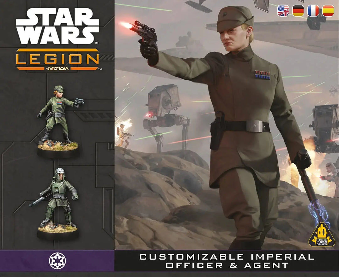 Star Wars: Legion - Customizable - Imperial Officer & Agent (EN/DE/ES/FR) - Atomic Mass Games - Miniature Games