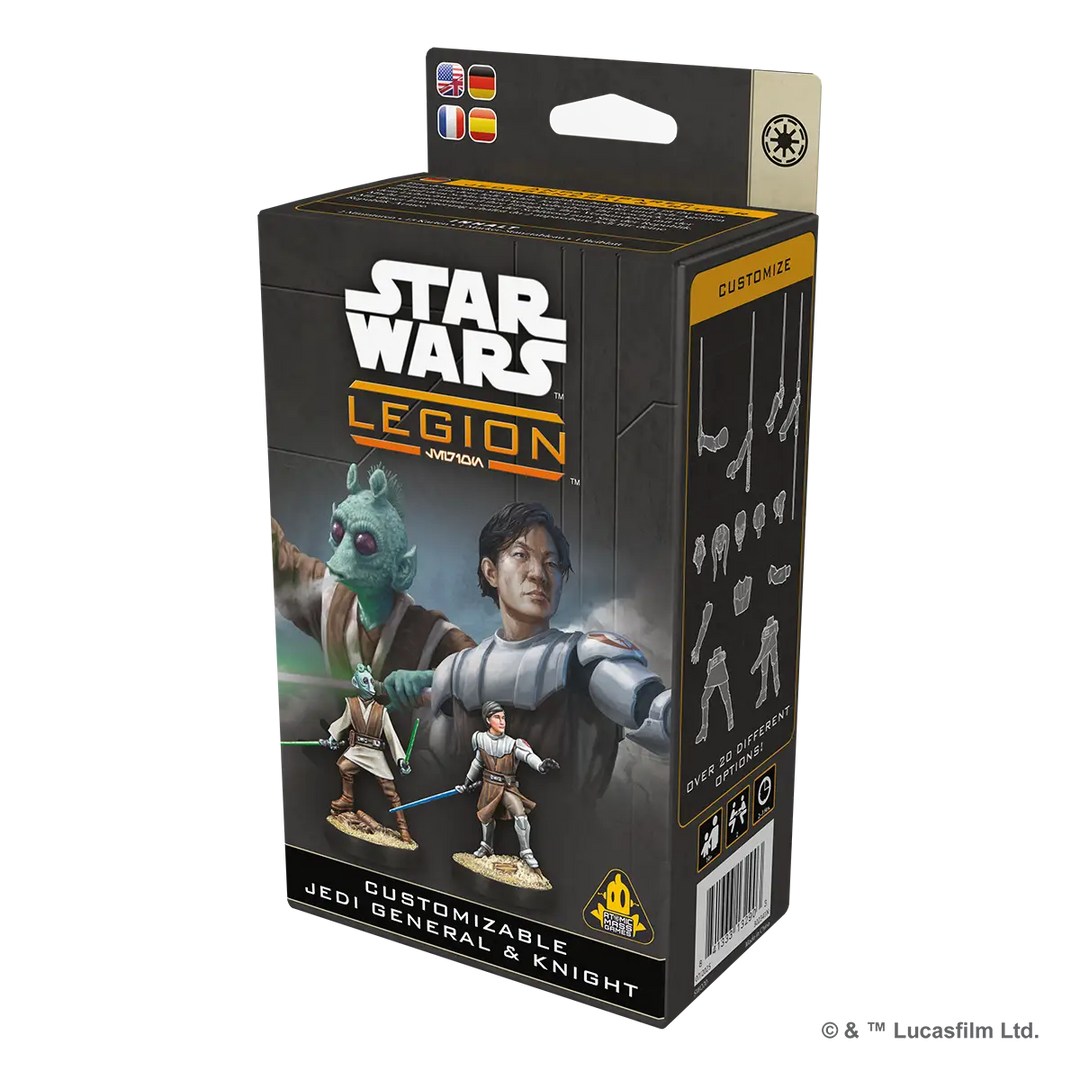 Star Wars: Legion - Customizable - Jedi General & Knight (EN/DE/FR/ES) - Atomic Mass Games - Miniature Games