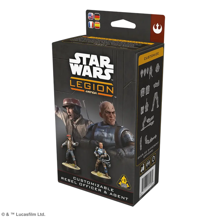 Star Wars: Legion - Customizable - Rebel Officer & Agent (EN/DE/ES/FR) - Atomic Mass Games - Miniature Games