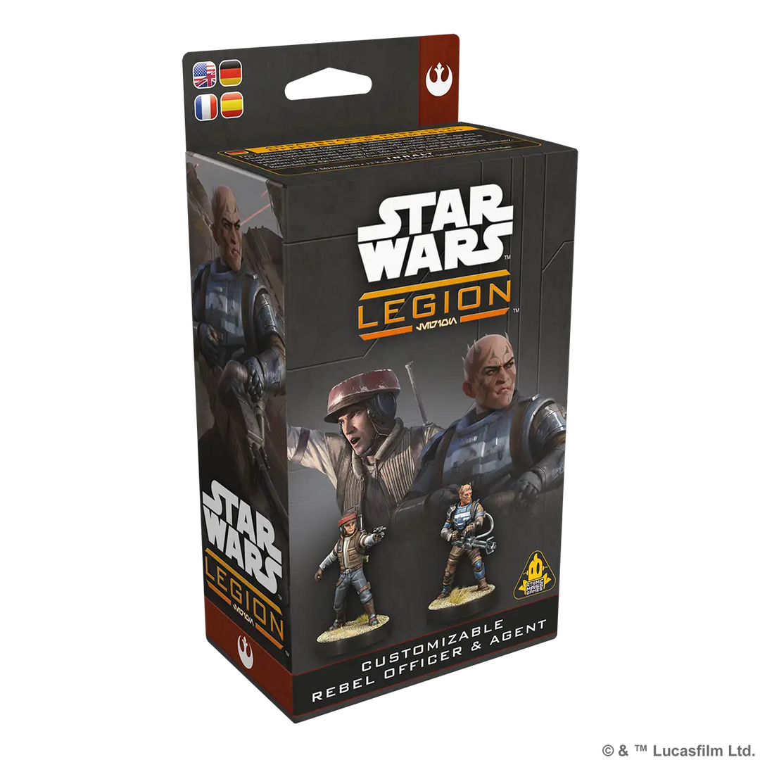 Star Wars: Legion - Customizable - Rebel Officer & Agent (EN/DE/ES/FR) - Atomic Mass Games - Miniature Games