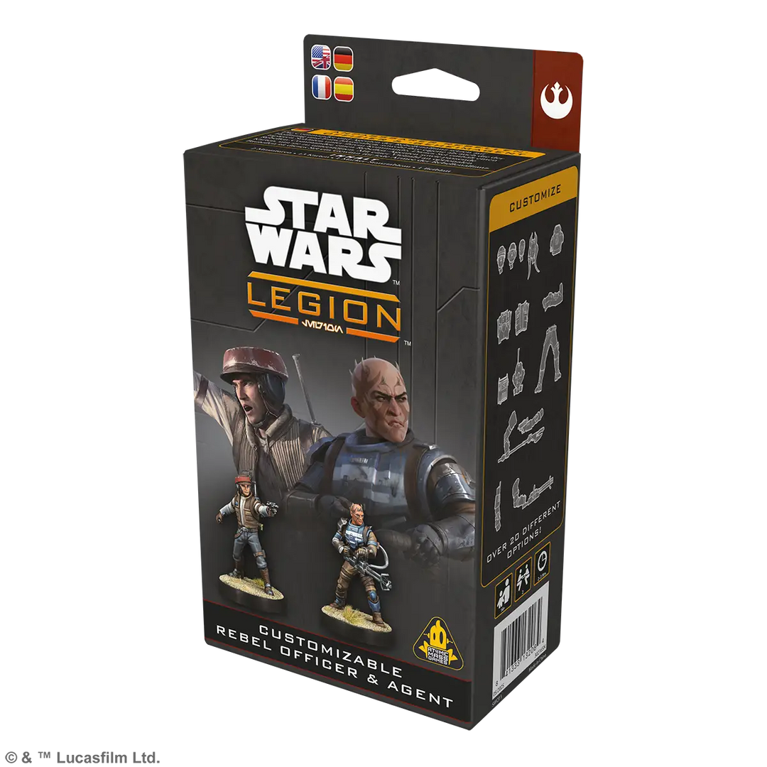 Star Wars: Legion - Customizable - Rebel Officer & Agent (EN/DE/ES/FR) - Atomic Mass Games - Miniature Games
