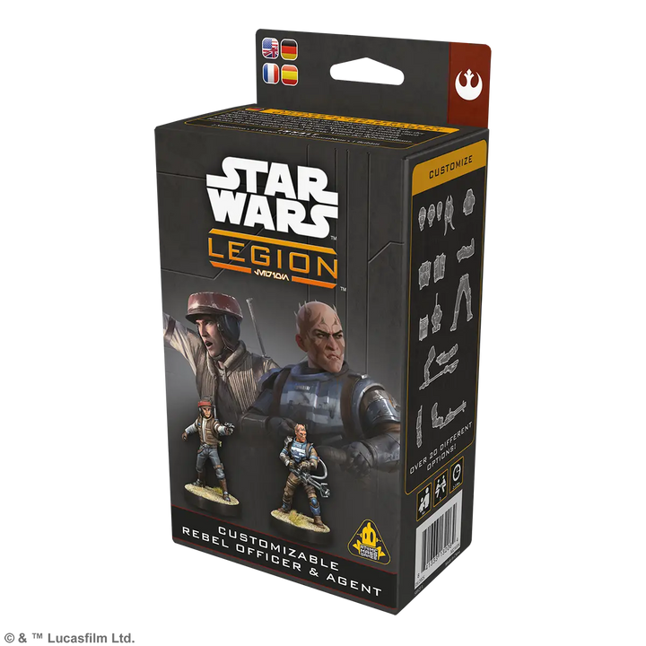 Star Wars: Legion - Customizable - Rebel Officer & Agent (EN/DE/ES/FR) - Atomic Mass Games - Miniature Games