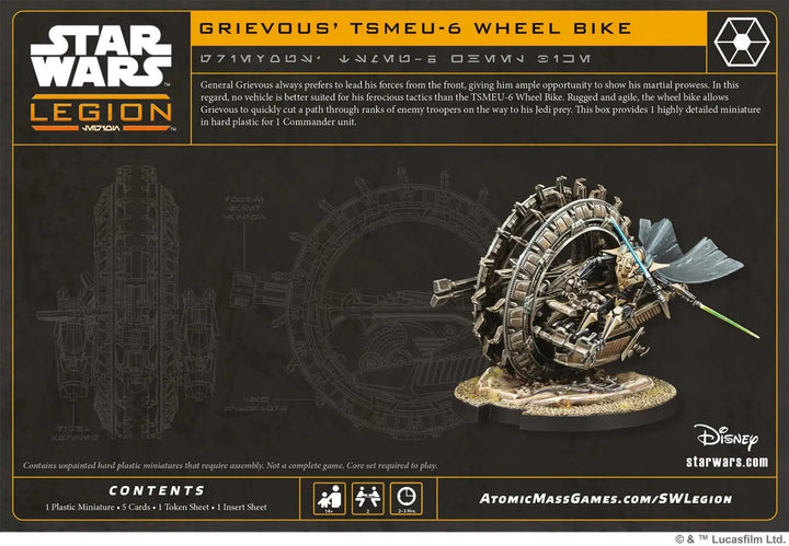 Star Wars: Legion - Grievous’ TSMEU-6 Wheel Bike (EN/DE/ES/FR) - Atomic Mass Games - Miniature Games