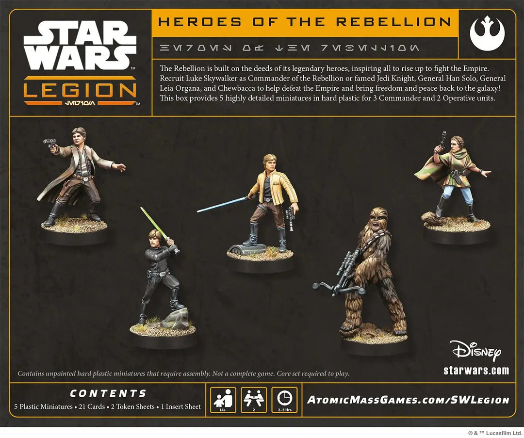Star Wars: Legion - Heroes of the Rebellion (EN/DE/ES/FR) - Atomic Mass Games - Miniature Games