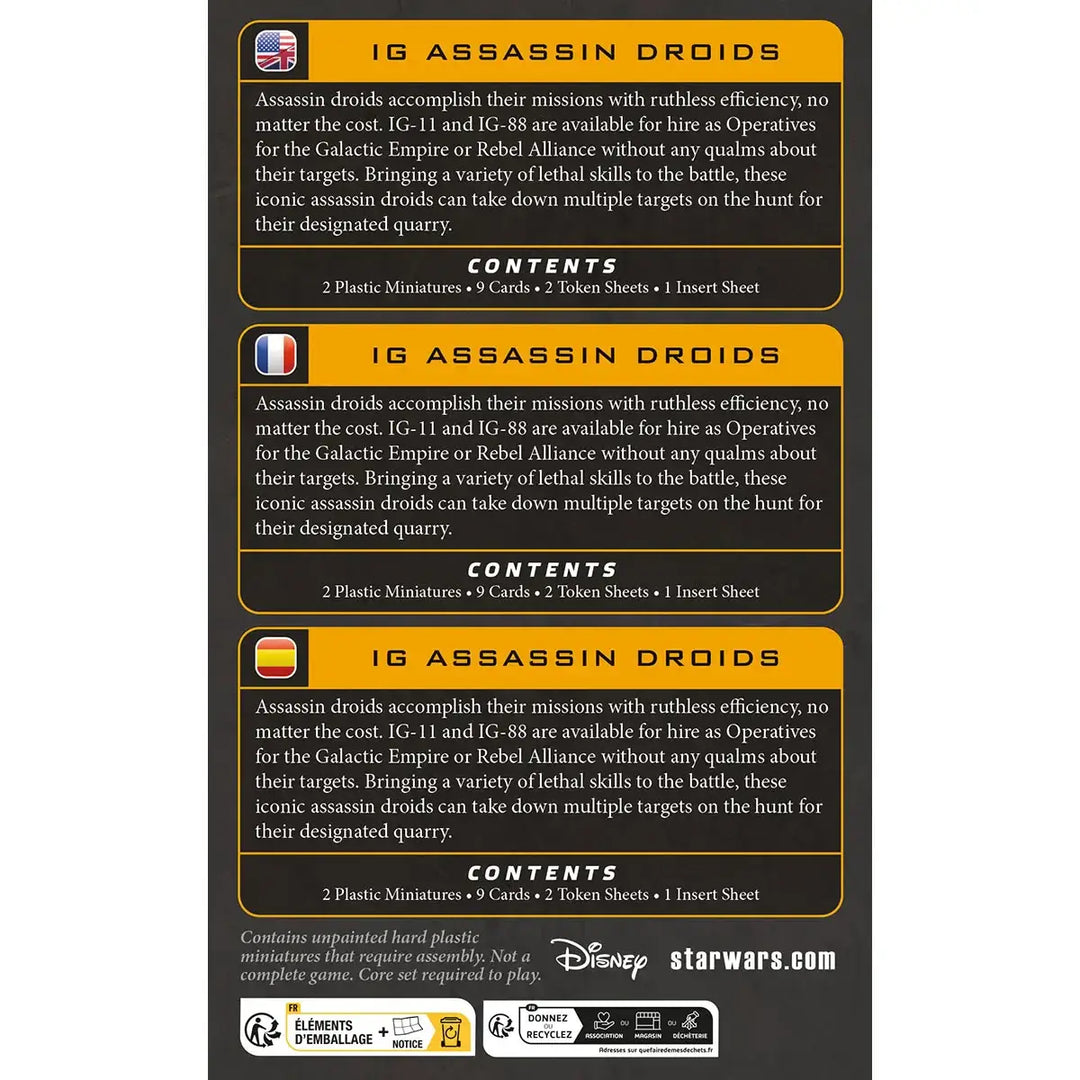 Star Wars: Legion - IG Series Assassin Droids (EN/DE/FR/ES) - Atomic Mass Games - Miniature Games