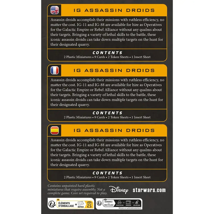 Star Wars: Legion - IG Series Assassin Droids (EN/DE/FR/ES) - Atomic Mass Games - Miniature Games