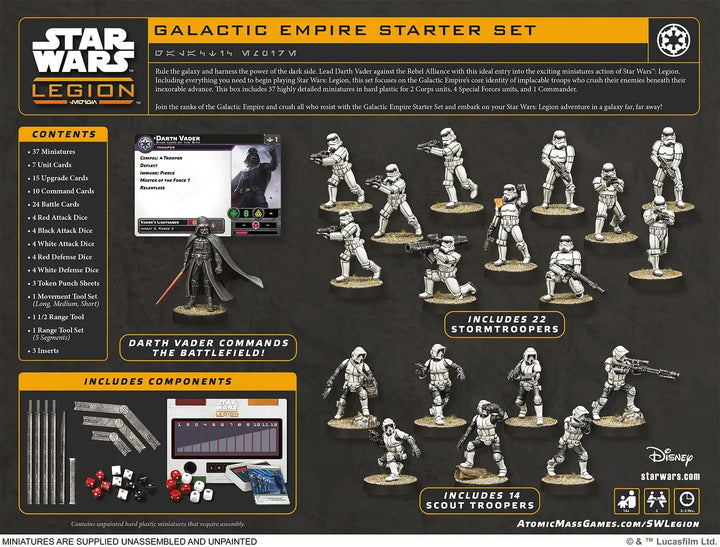 Star Wars: Legion - Starter Set - Galactic Empire (EN/DE/ES/FR) - Atomic Mass Games - Miniature Games