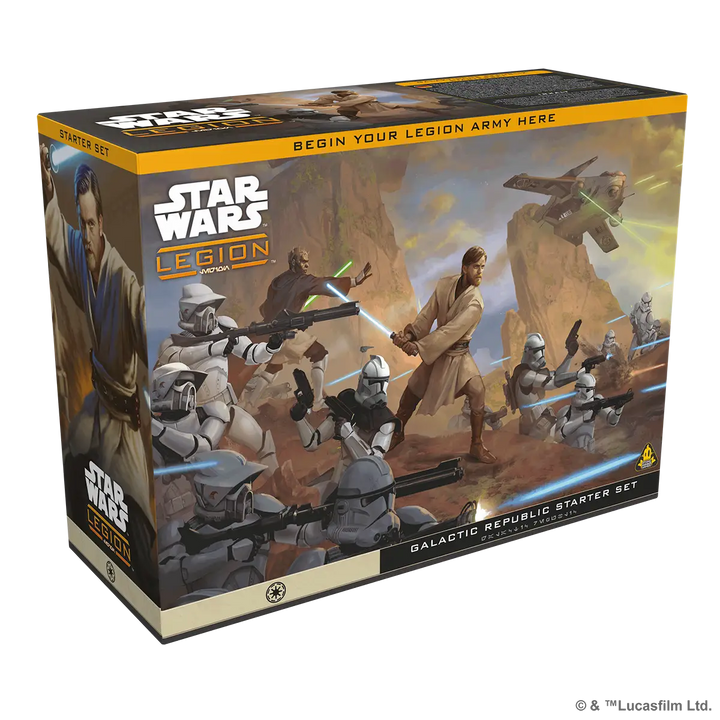Star Wars: Legion - Starter Set - Galactic Republic (EN/DE/ES/FR) - Atomic Mass Games - Miniature Games