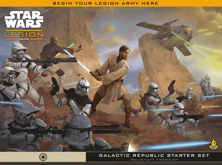 Star Wars: Legion - Starter Set - Galactic Republic (EN/DE/ES/FR) - Atomic Mass Games - Miniature Games